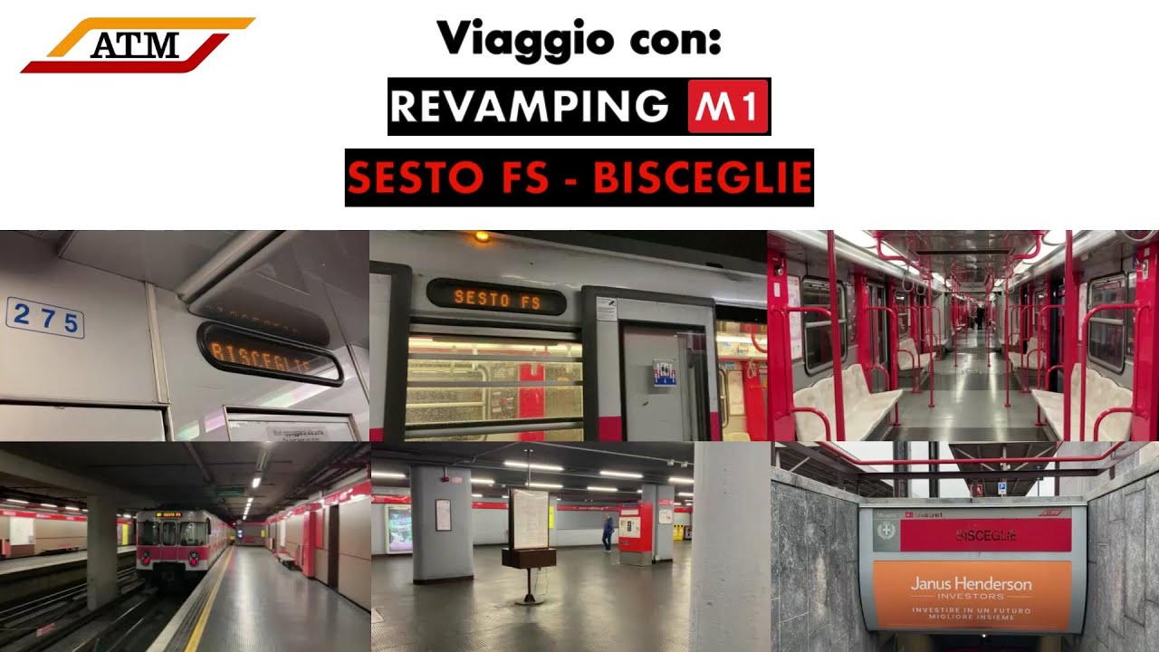 Viaggio sulla M1 di Milano da SESTO 1° MAGGIO FS a BISCEGLIE!