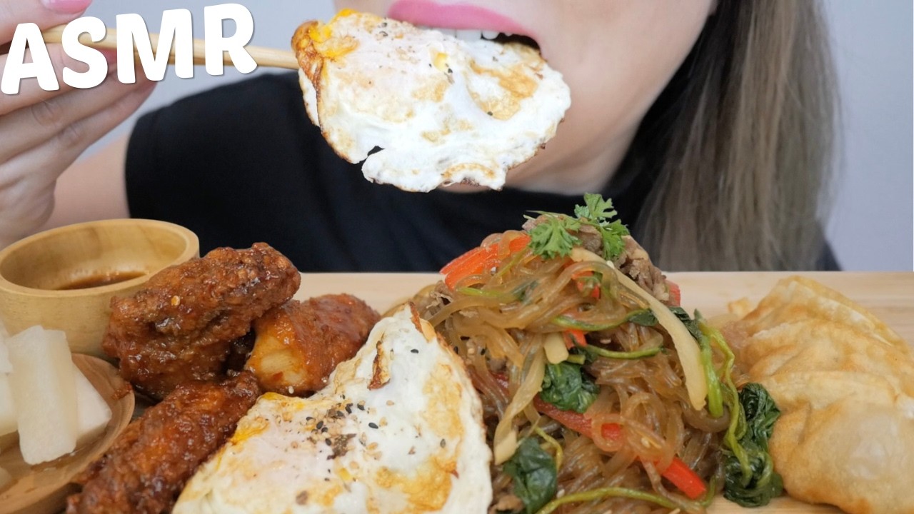 ASMR *Favourite KOREAN Food Relaxing Eating Sounds | N.E Let's Eat