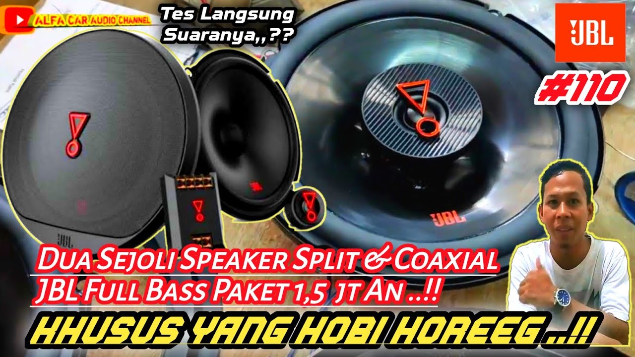 Speaker JBL Terbaik SPLIT & COAXIAL paket 1,5 jt an | Stage3-607C & Stage3627 ini hasil suaranya..!!
