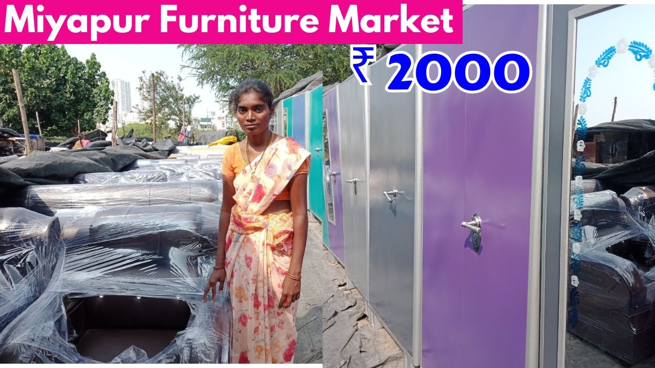 best roadside furniture market in miyapur / wholesale prices / low cost furniture #miyapurfurniture