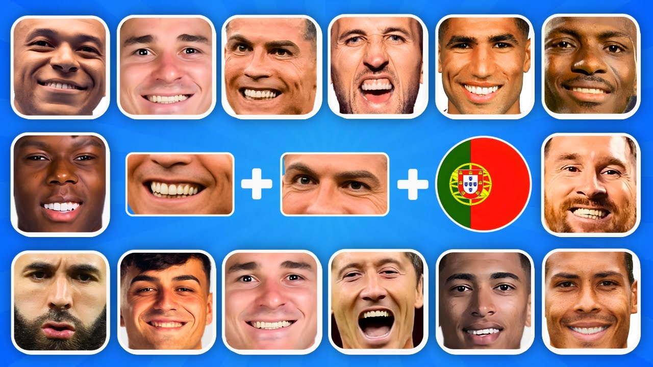 خمن اللاعب من خلال الأغنية + الابتسامة والأعين؟ 👁️😁 تحدي كريم بنزيما، ميسي ورونالدو 🔥