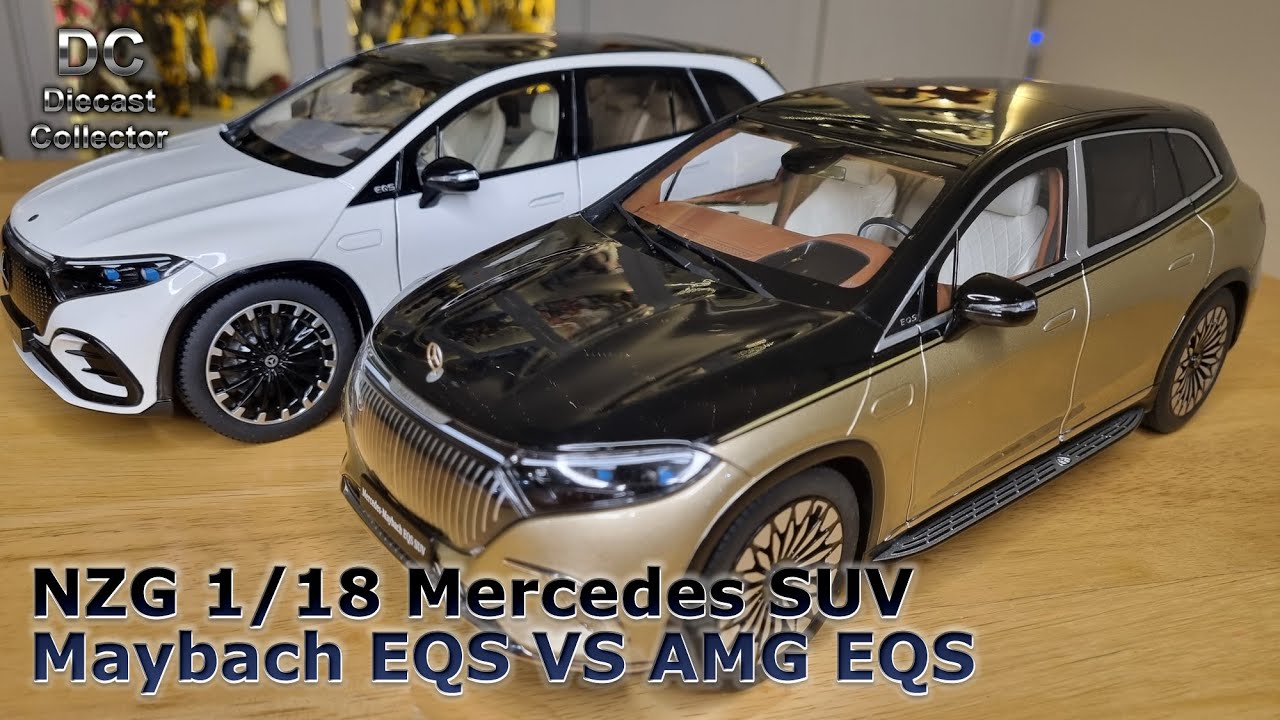 NZG - Mercedes Benz EQS AMG VS Maybach EQS - 1/18 Diecast - Full Review