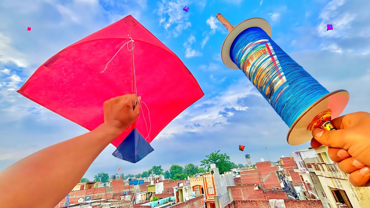 KITE Flying Vlog | Kite Repair Video | Patang Bazi On Rooftop | Kite Vlog