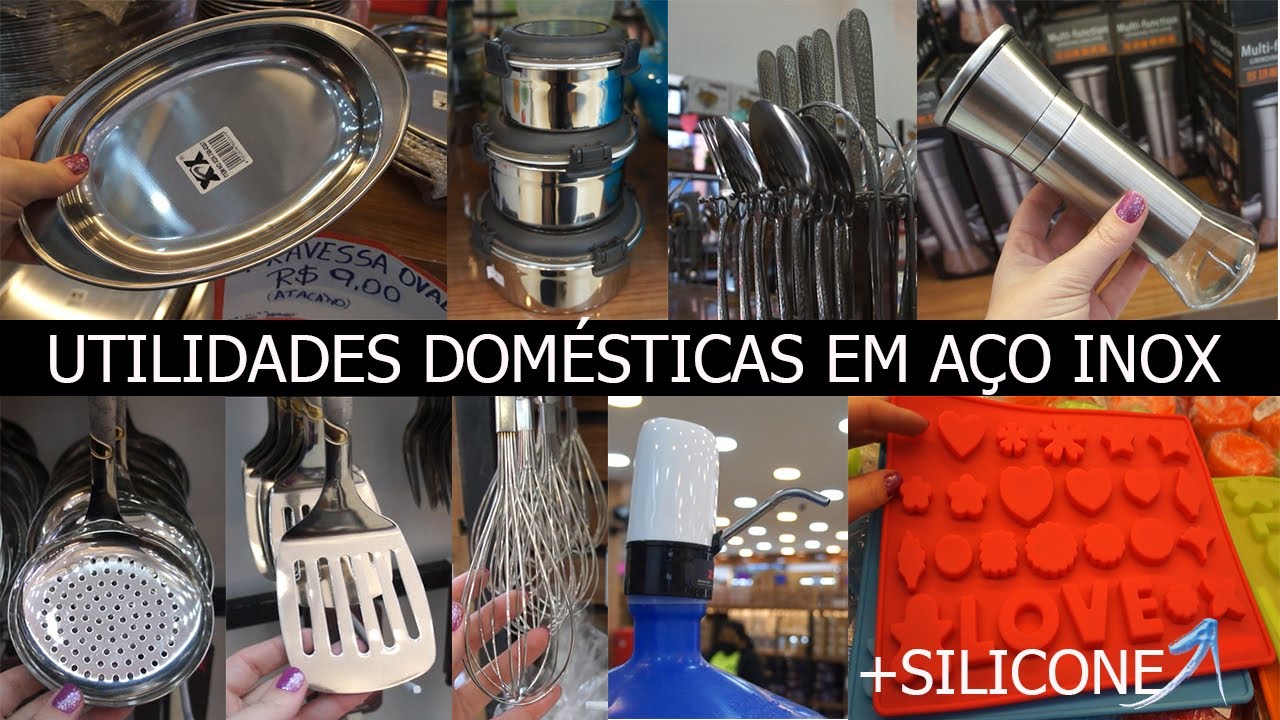 UTILIDADES DOMÉSTICAS BARATAS NO BRÁS - LOJA XDX - AÇO INOX