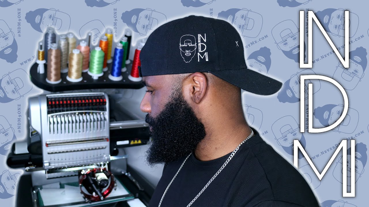 How I Embroider A Logo On The Side Of A Hat 🧢 | Wide Angle Cap Frame | Digitizing By 