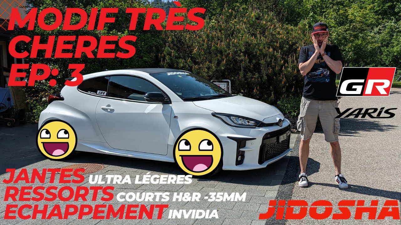 Modifs GR Yaris EP3: Jantes, ressorts et échappement (Wedssport TC105X, H&R, Invidia Q300)
