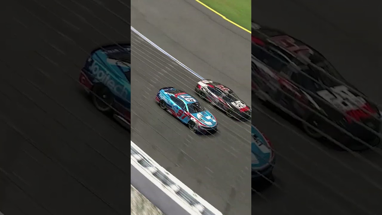 four-wide late at Charlotte 
