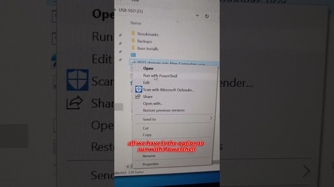 Как повысить права скрипта PowerShell