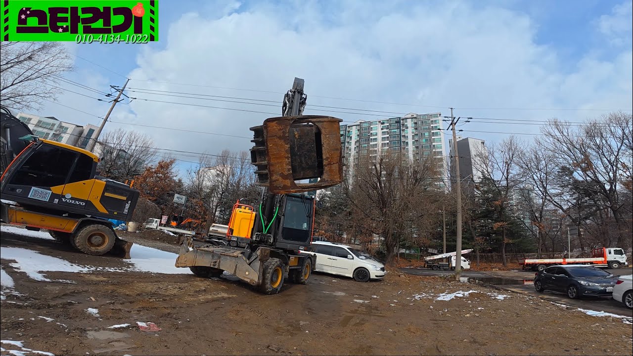 (4k)Volvo Ewr150e 상차,현장정리. #volvoexcavator  #operator  #excavator  #tiltrotator #steelwrist #포크레인 🇰🇷