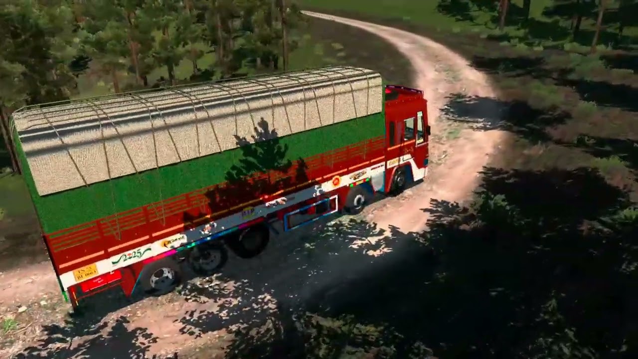 Tamilnadu truck dangerous hillls driving 🔥 ets2 