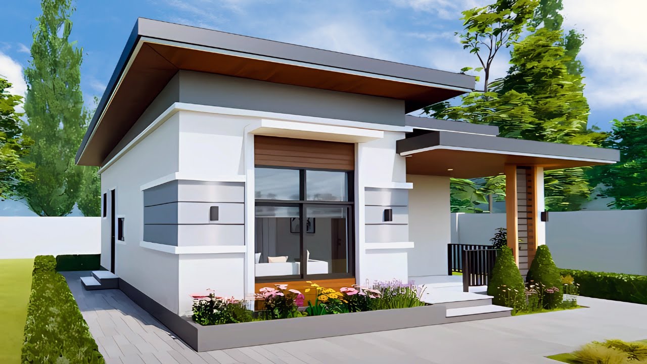 24x24 Feet&mdash;2-Bedroom Home Designs | Modern Small House Design Ideas