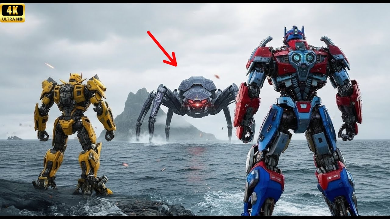 Optimus Prime & Bumblebee: The Last Stand Against The Giant Alien Spider