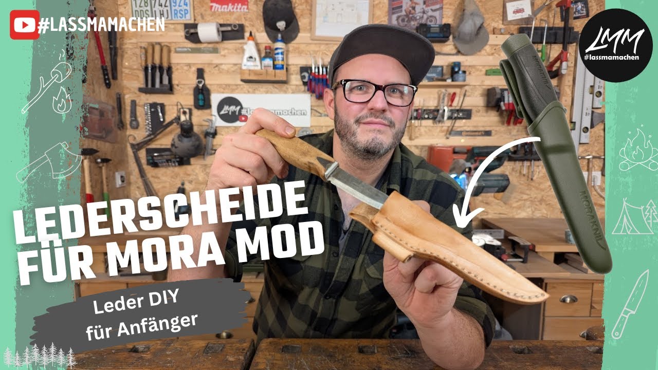 Lederscheide selber machen / Anfänger geeignet / Upgrade für unseren Mora Holzgriff Mod