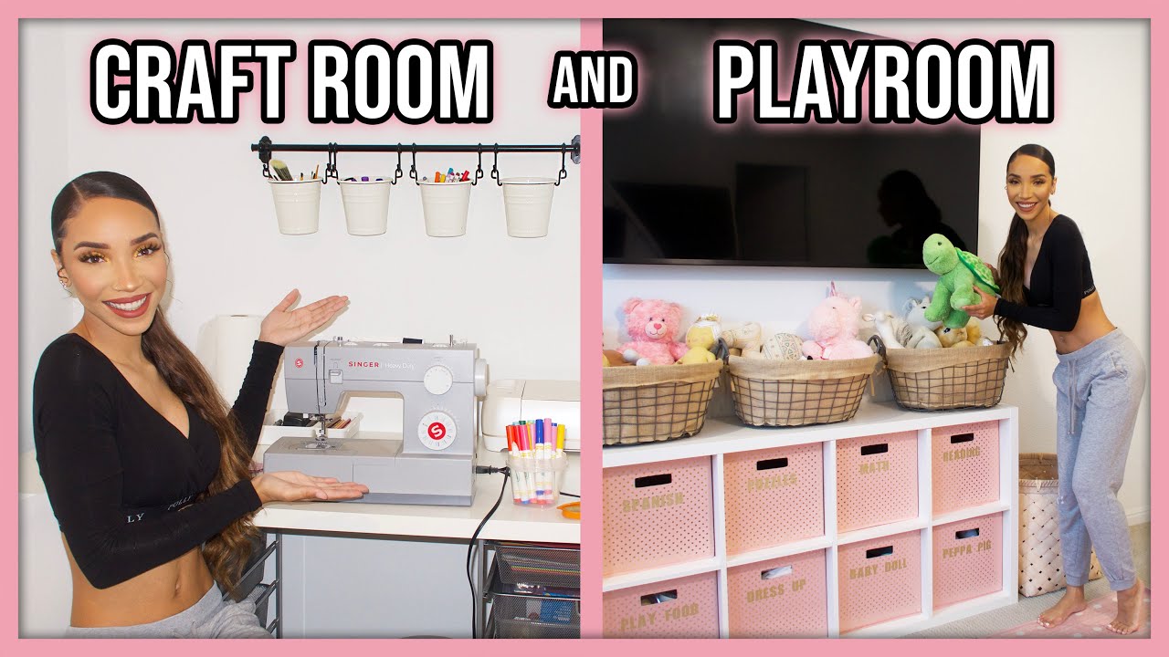 Craft Room & Playroom Makeover! | Home Decor Update