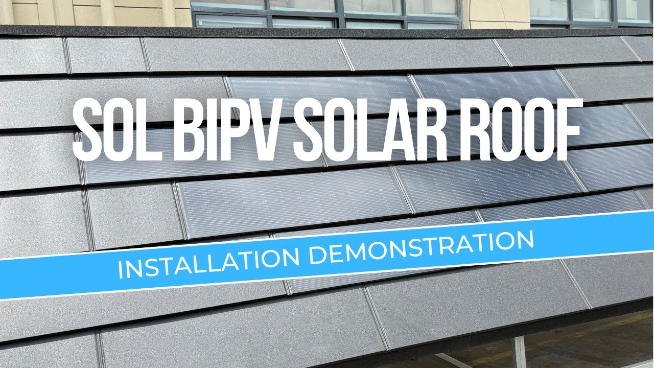 BIPV SOLAR ROOF TILE Installation Demo - SOL Series | WONERGY