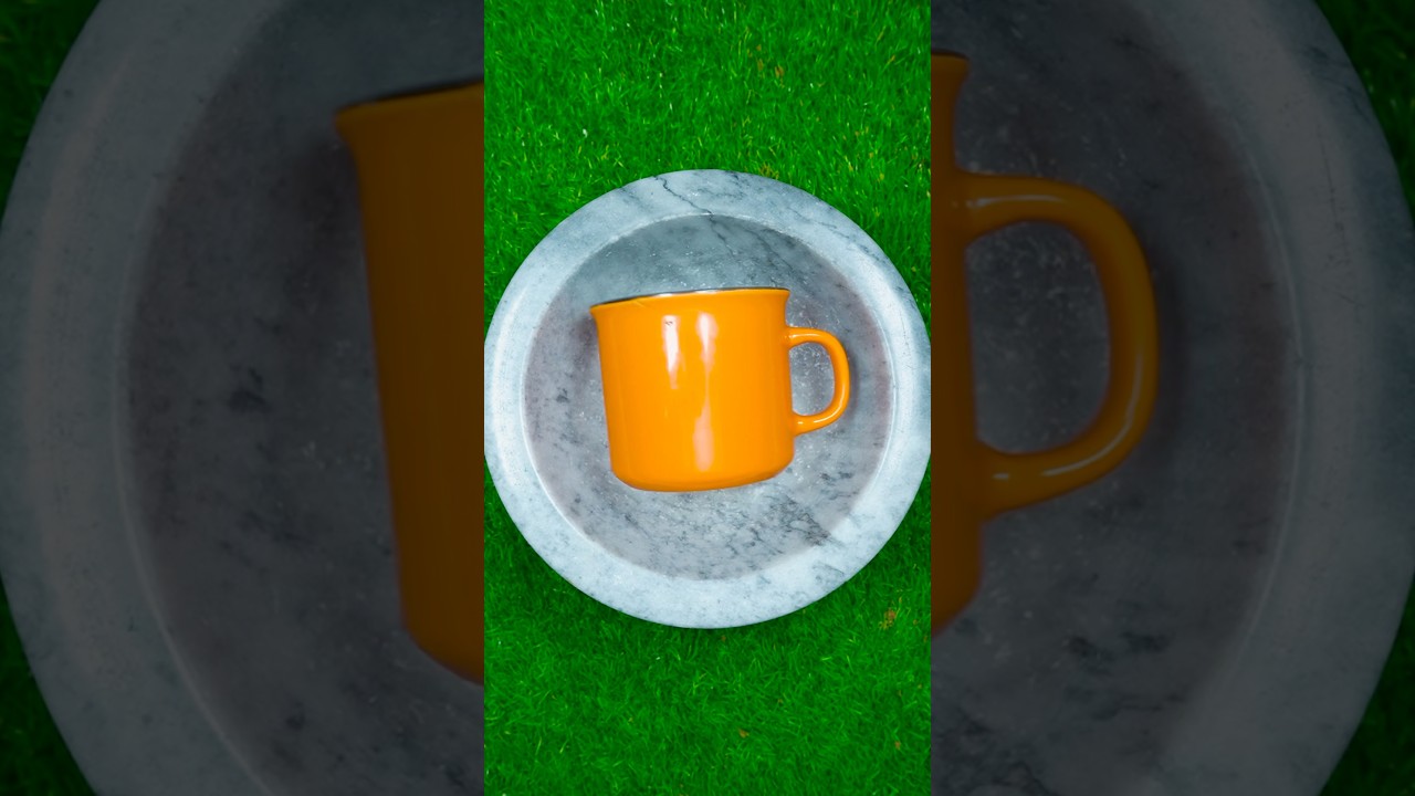 Oddlysatisfying crushing tea cups into slime ☕️😱 #satisfying #asmr #crushing