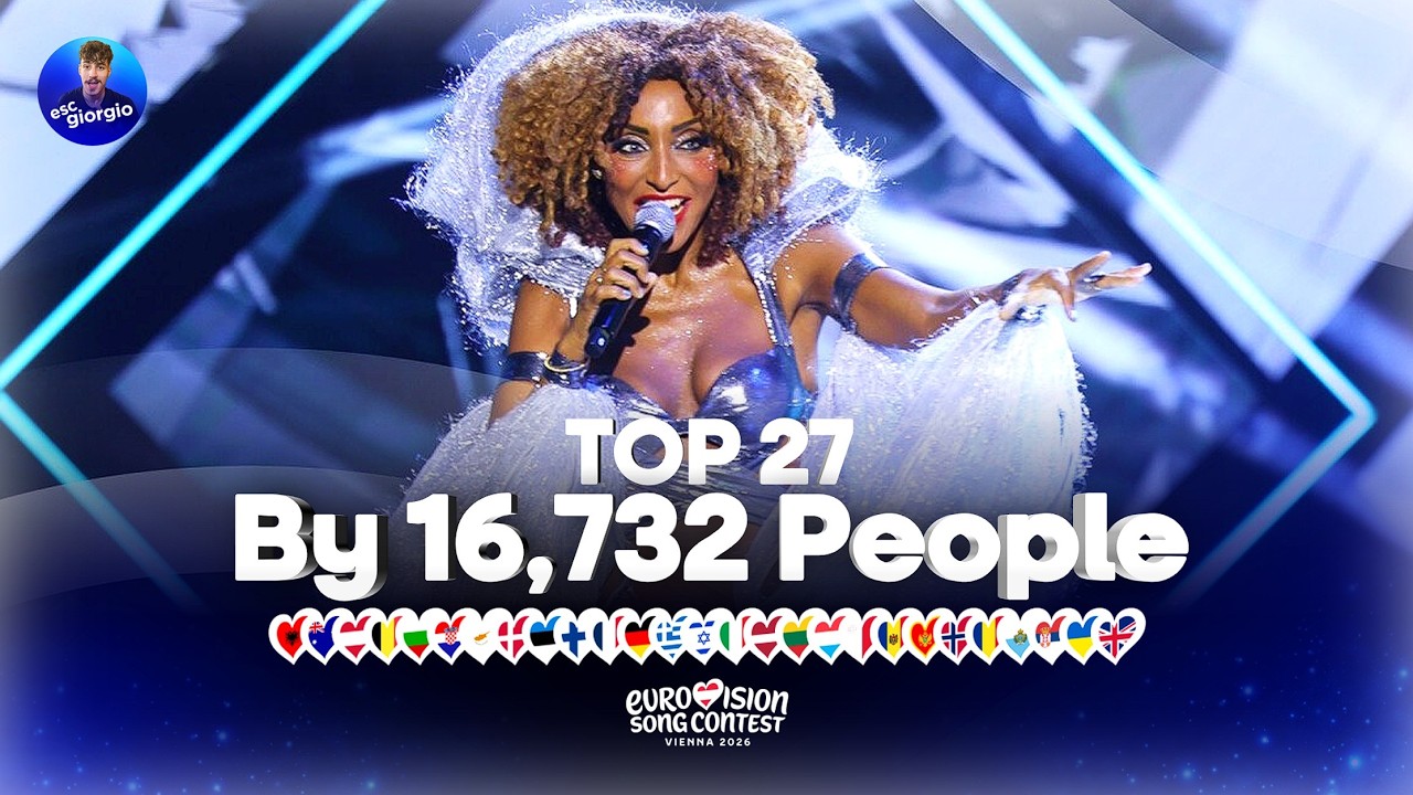 Eurovision 2026: Top 27 by 16,732 People