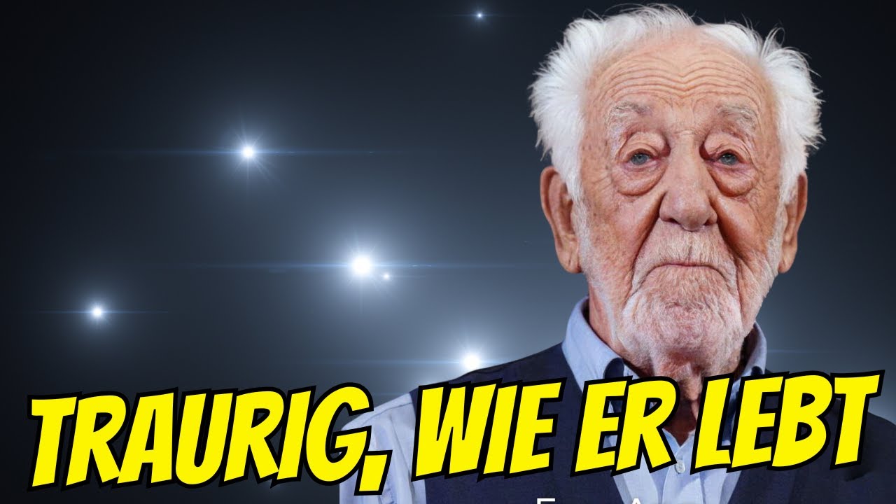 😥 Über 89 Jahre alt ist Dieter Hallervorden  jetzt, und wie er lebt, ist traurig