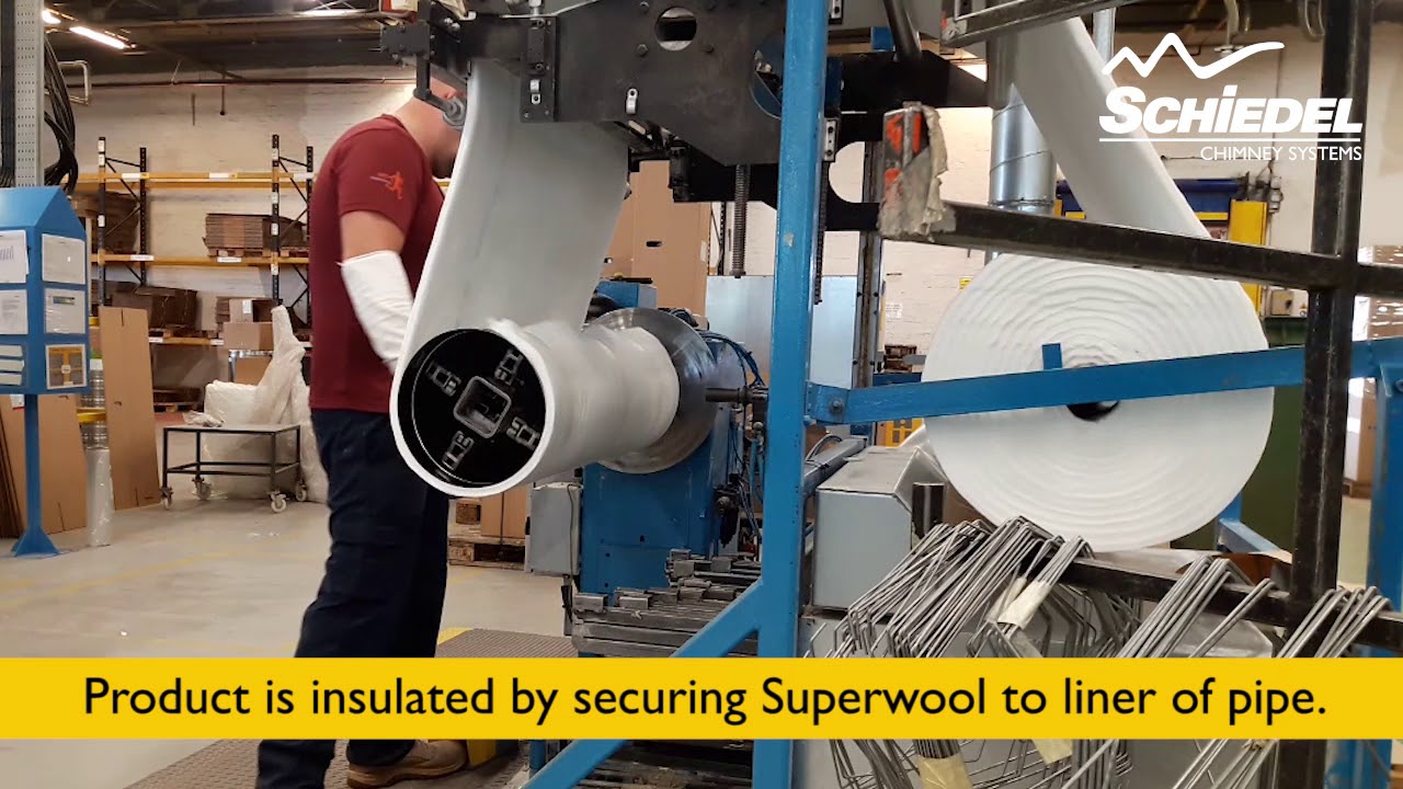 ICS Twin Wall Insulated Chimney Flue production