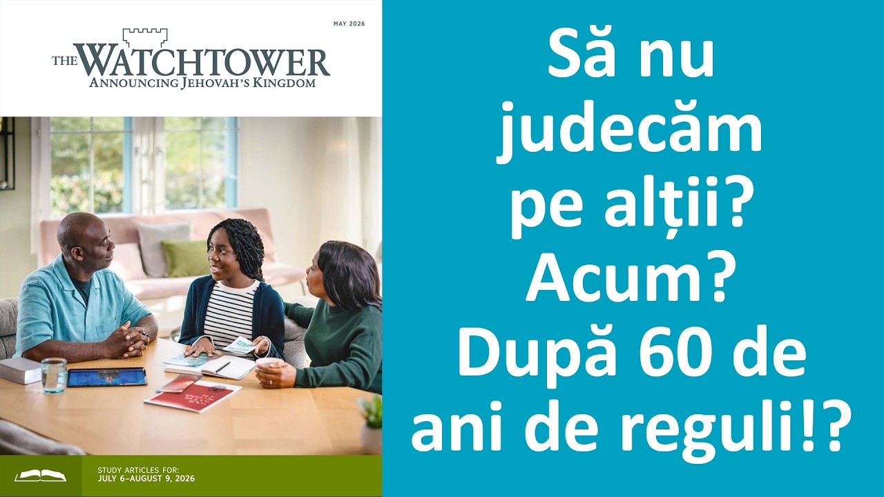 Turnul de veghe le spune Martorilor lui Iehova să nu judece&mdash;după 60 de ani de stabilire a regulilor