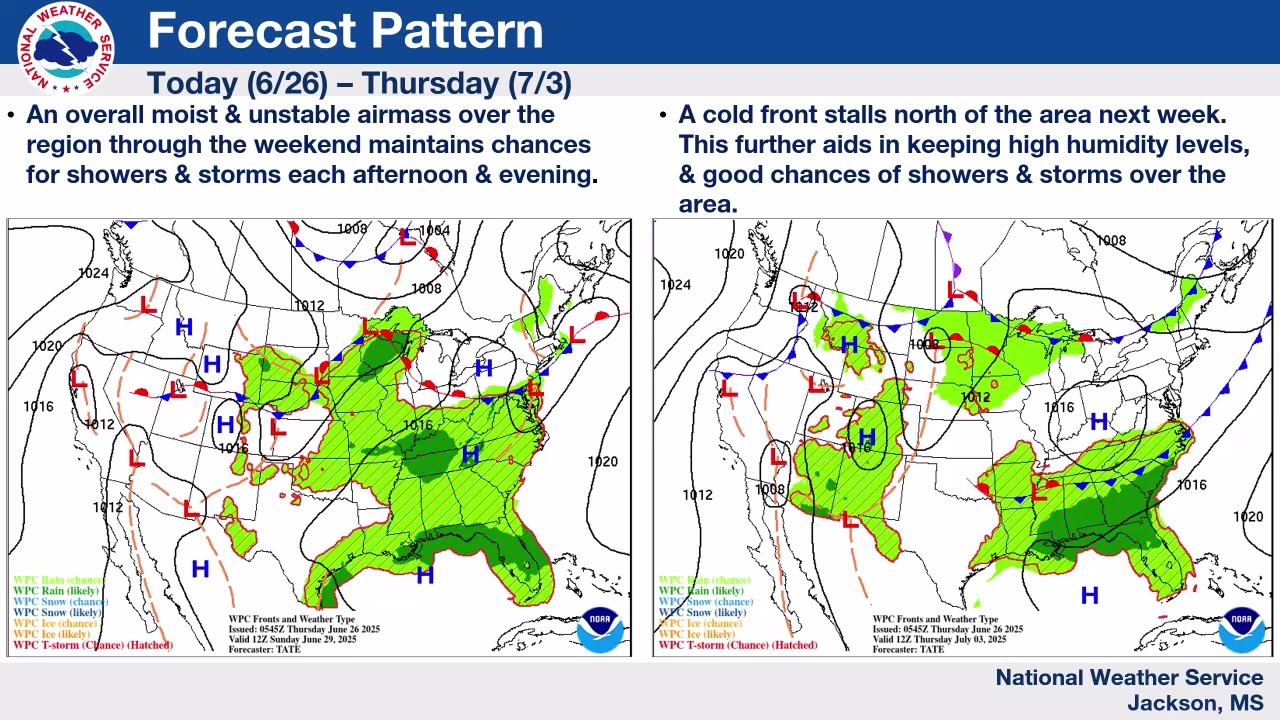 Weekly Weather Briefing - June 26, 2025