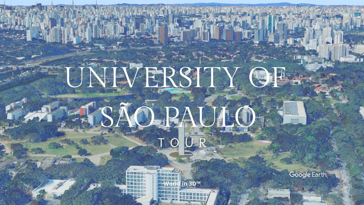University of São Paulo (USP) 🇧🇷 | 3D Aerial Campus Tour with Google Earth