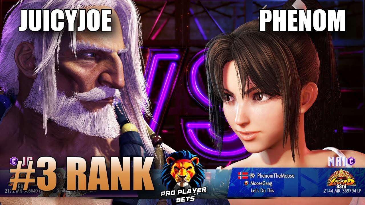SF6 ☆ Juicyjoe (#3 Ranked JP) VS Phenom (Mai) ☆ Pro Level Set