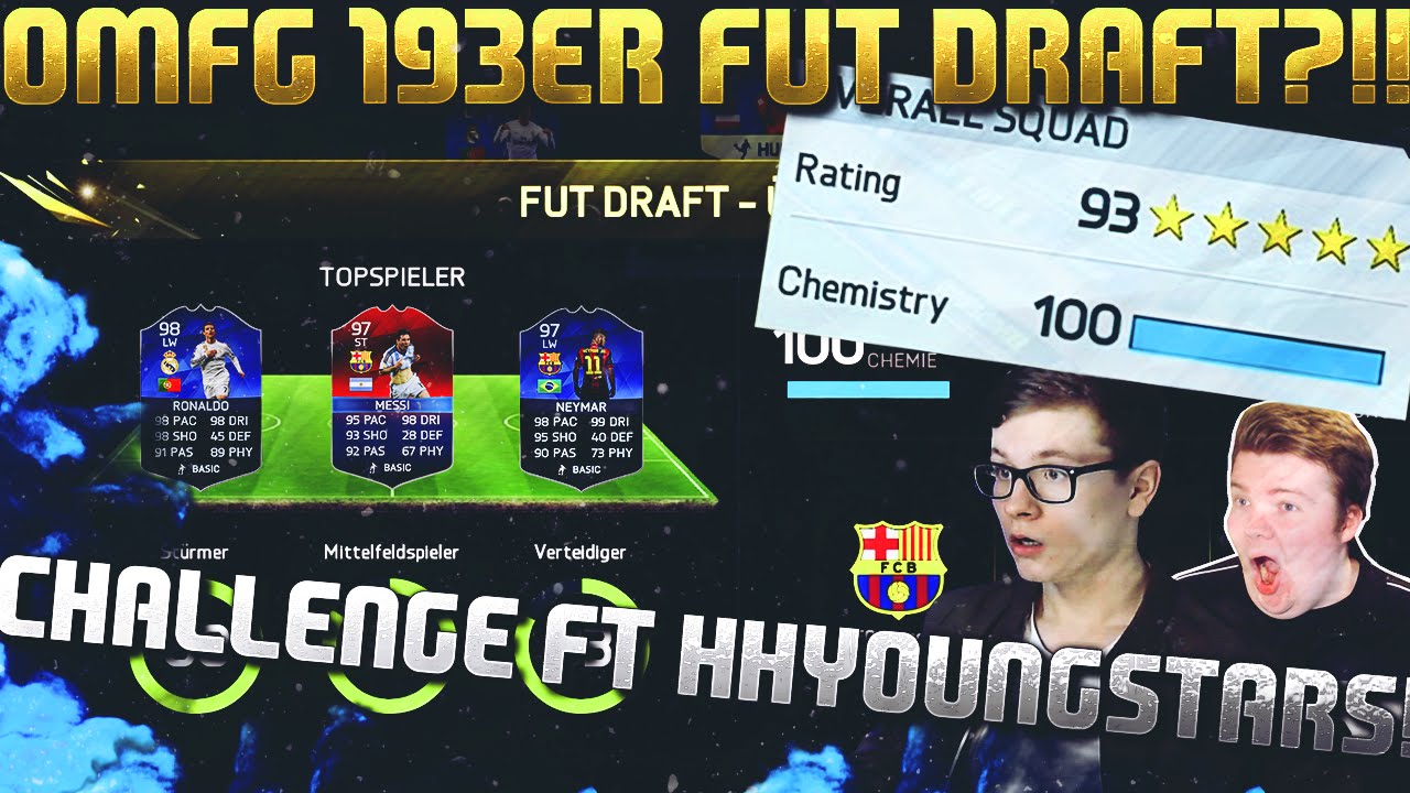 OMFG 193 RATED FUT DRAFT CHALLENGE! - FIFA 16: ULTIMATE TEAM (DEUTSCH) - vs HHYOUNGSTARS!