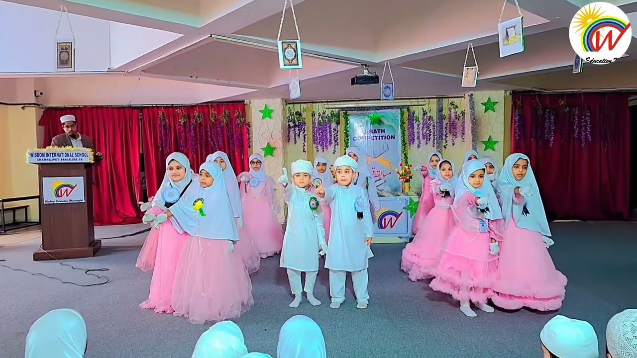 Piyare🥰Bachon🤲🏻Nek Bano tum action songs in wisdom international school chamrajpet Bangalore 