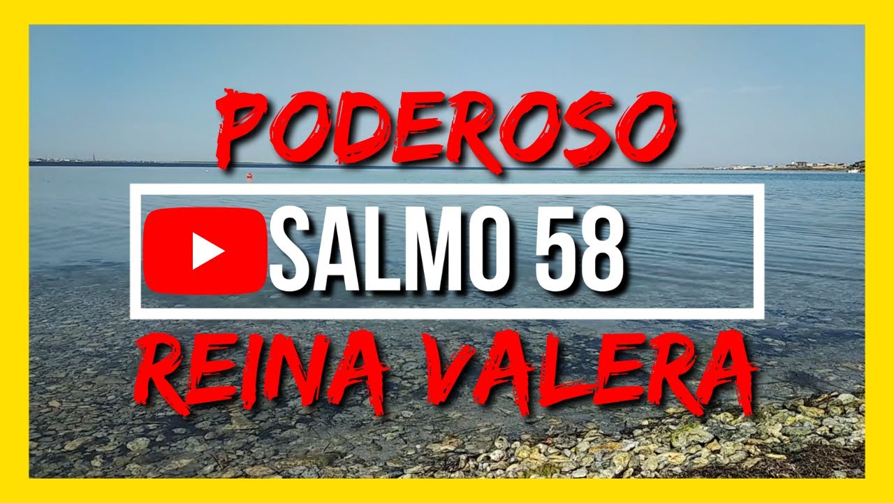 SALMO 58 Reina Valera Hablado Con Letra Grande y Audio 🔴
