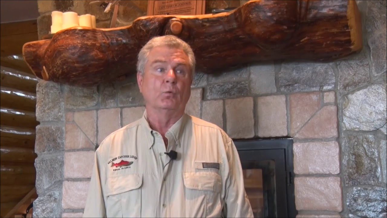 Kenai River fishing lodge log cabin video 907-335-2001