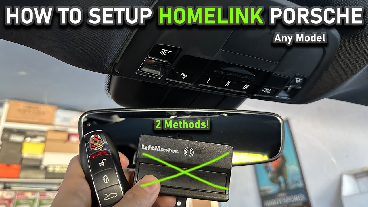 HOW TO SETUP PORSCHE HOMELINK (EASY)