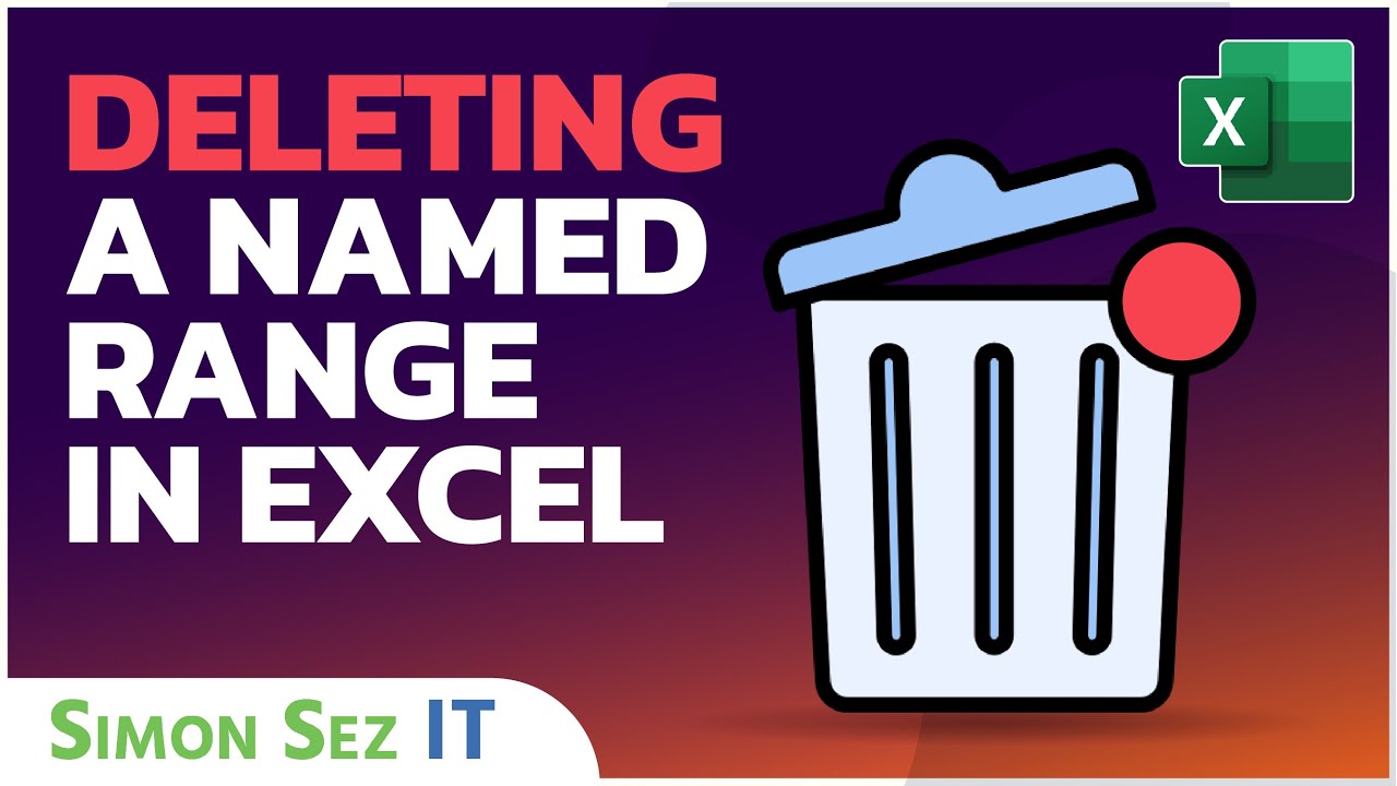 How to Delete a Named Range in Excel