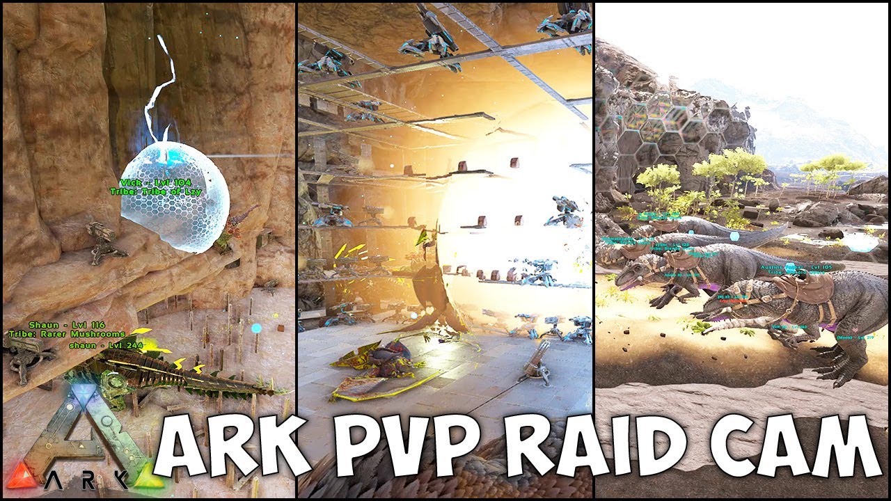 Камера рейда Ark PVP — 3 ЭПИЧЕСКИХ рейда сразу на Ragnarok!