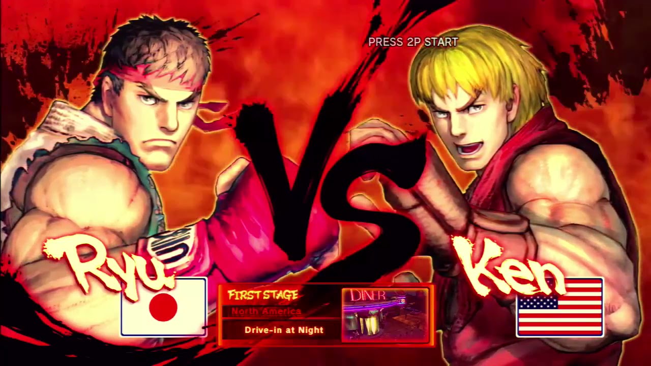 (PS3 60fps) SFIV (vanilla) Ryu Arcade Mode - 5/30/16