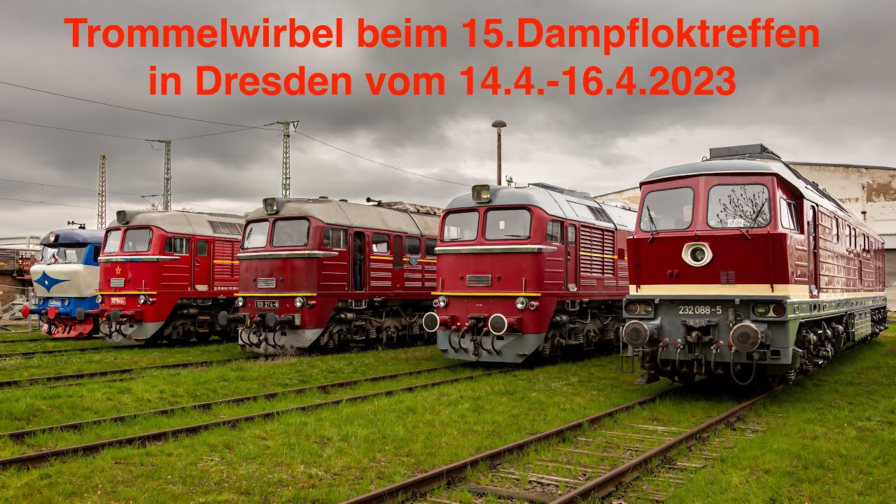 Trommelwirbel beim 15.Dampfloktreffen in Dresden vom 14.4.-16.4.2023