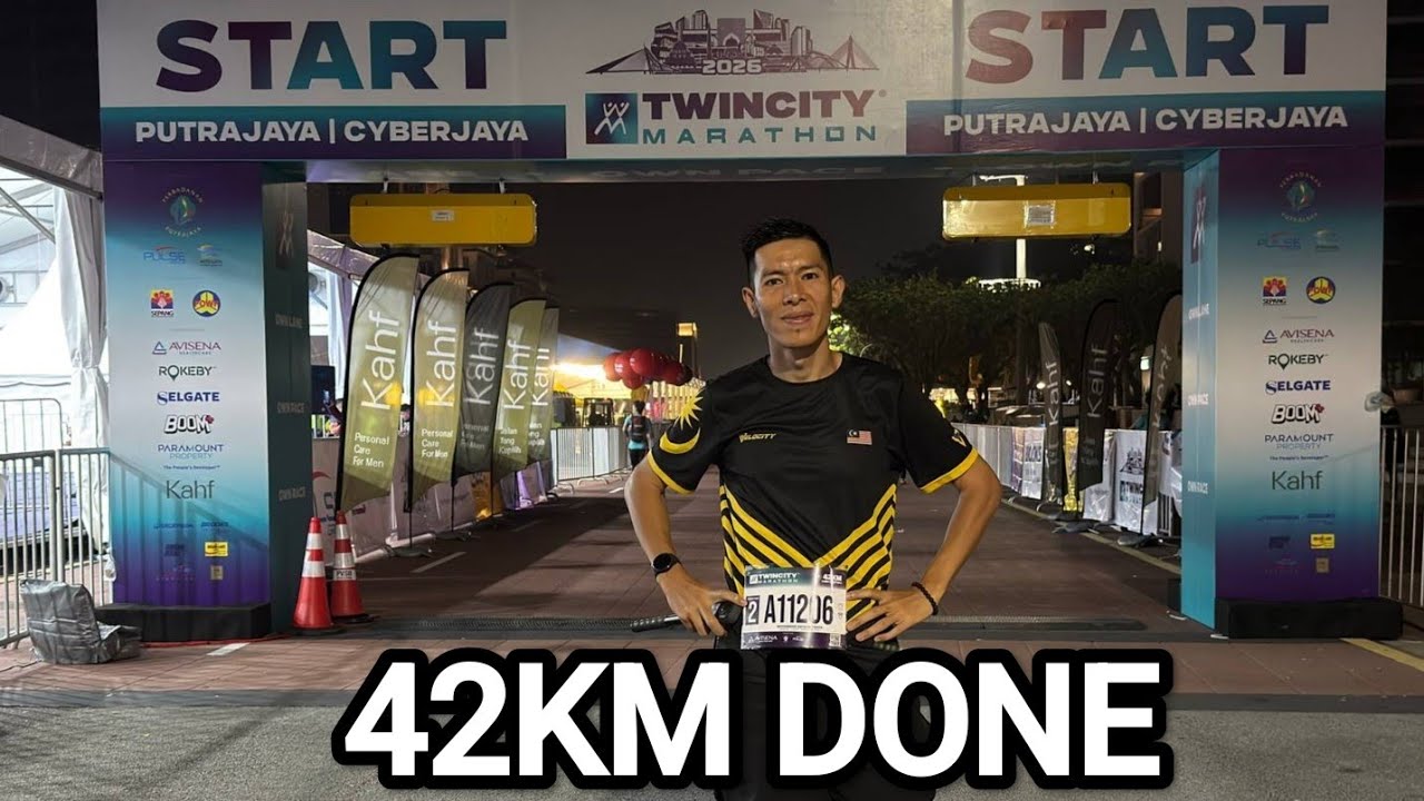 Twin City Marathon 2026 42KM : Kaki Cramp Layan Bukit Cyberjaya! 😰🏃‍♂️