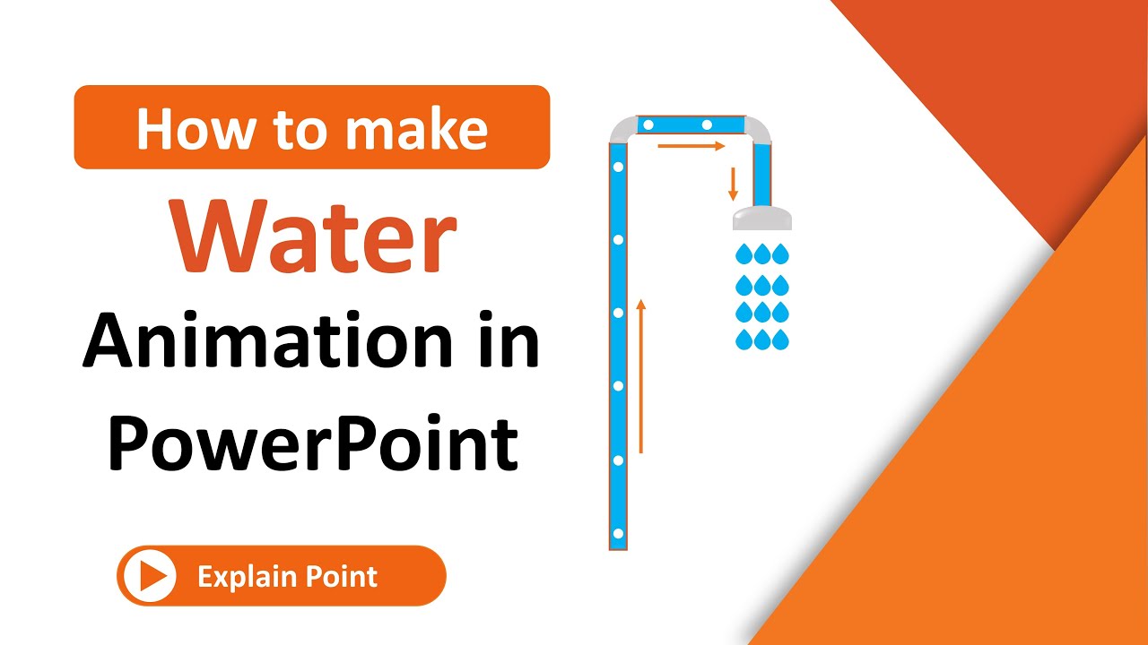 How to make fluid animation in pipe in PowerPoint