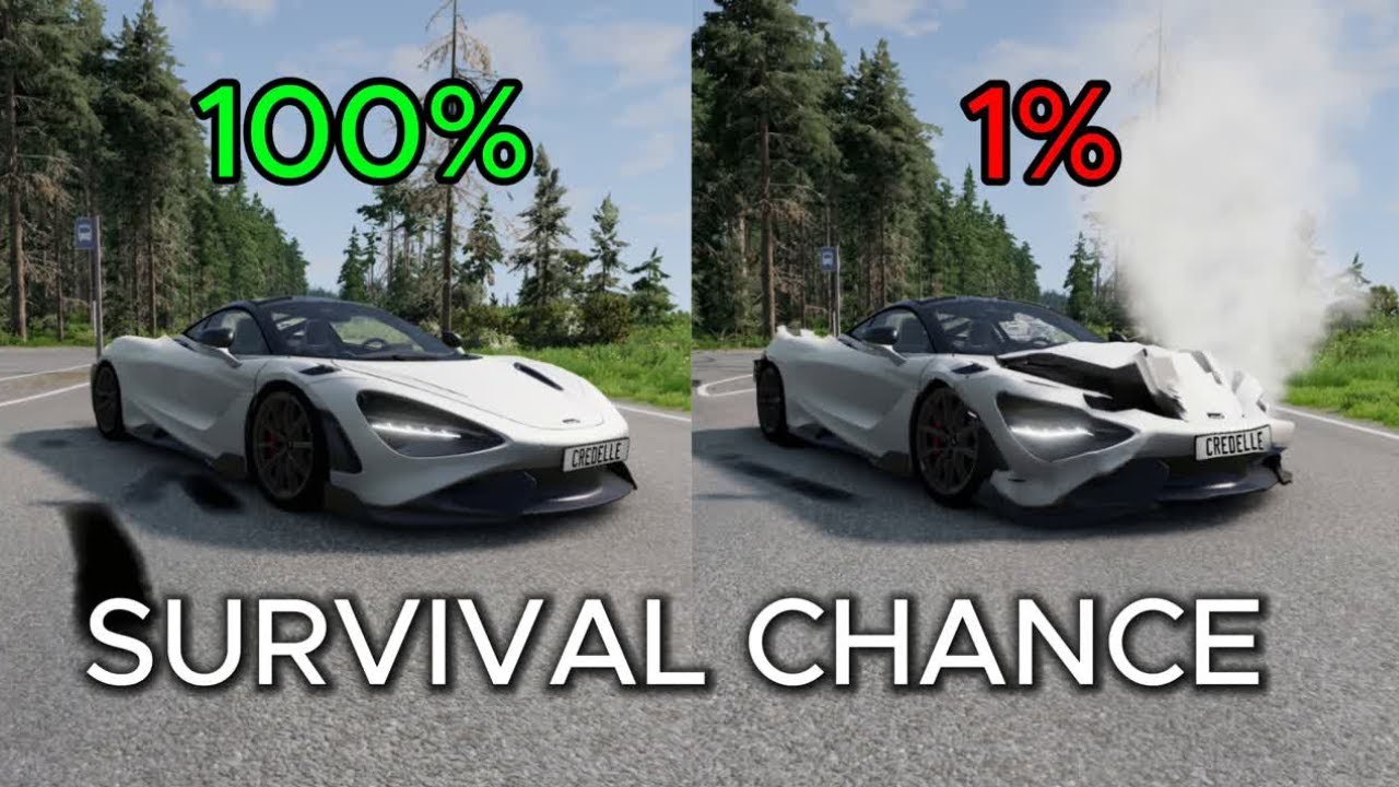 Realistic Survival Chance Crashes #1 / BeamNG.drive