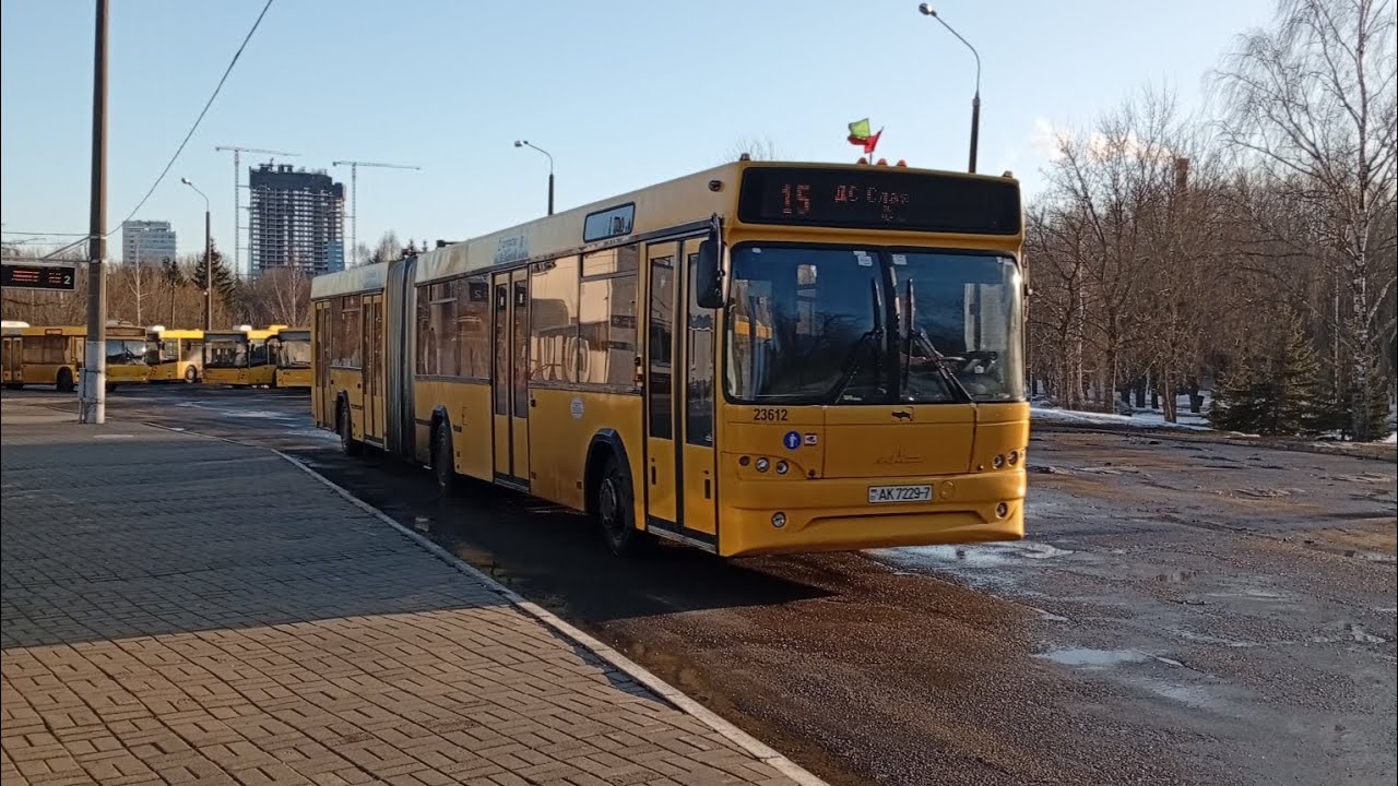 Поездка на автобусе МАЗ 105.465 по 15 маршруту Фогеля - ДС Славинского. Город Минск. фото моё!
