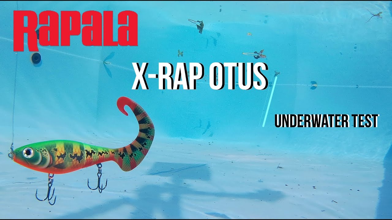 X-Rap Otus,Rapala, Catch Pike, Trout, Bass. Underwater test
