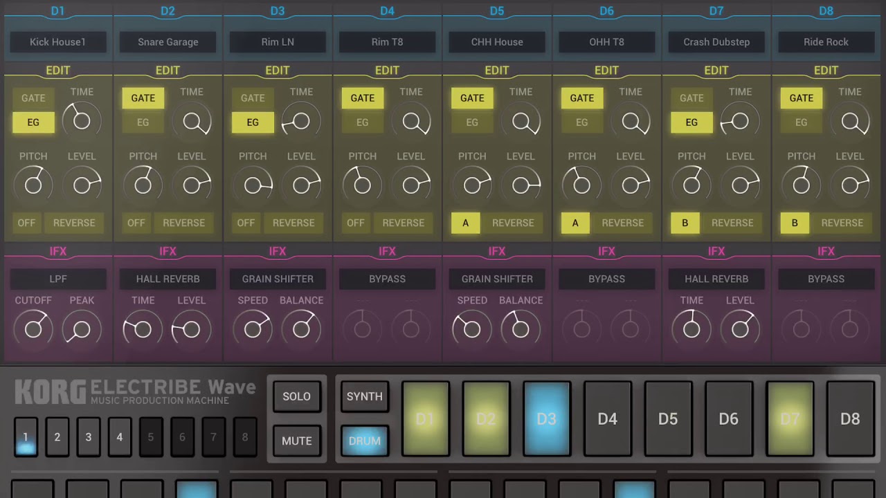 Remapping Gadget drums to Taipei