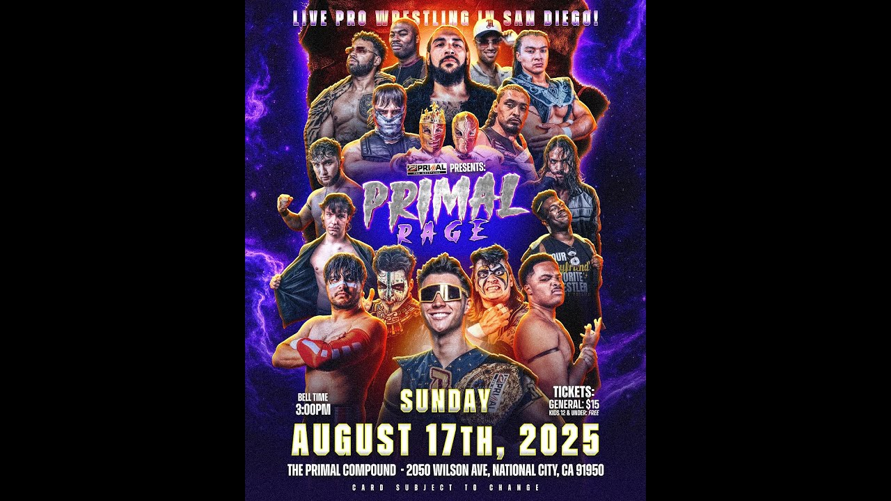 Primal Pro Wrestling - Primal Rage - Aug 17, 2025