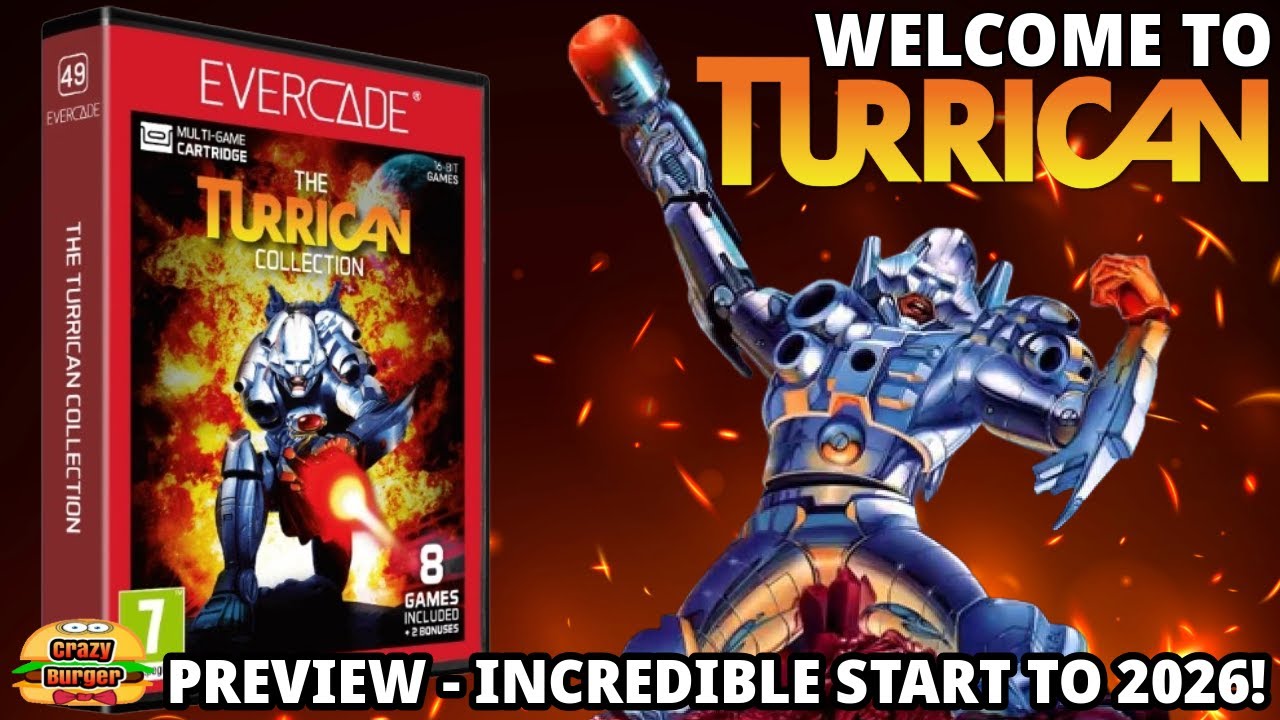 Анонс коллекции Turrican &mdash; поступление в Evercade в феврале 2026 г.!