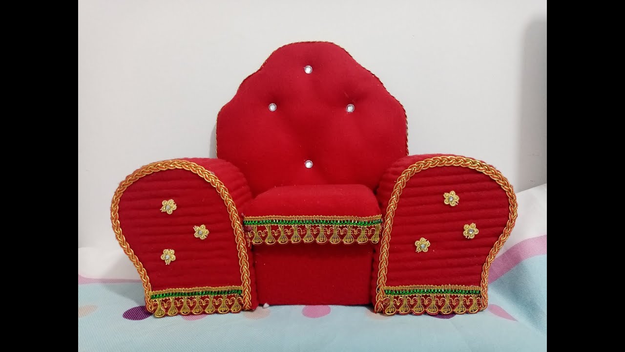 Hermoso sillón navideño reutilizando cartón - elabora sillón de santa con cartón