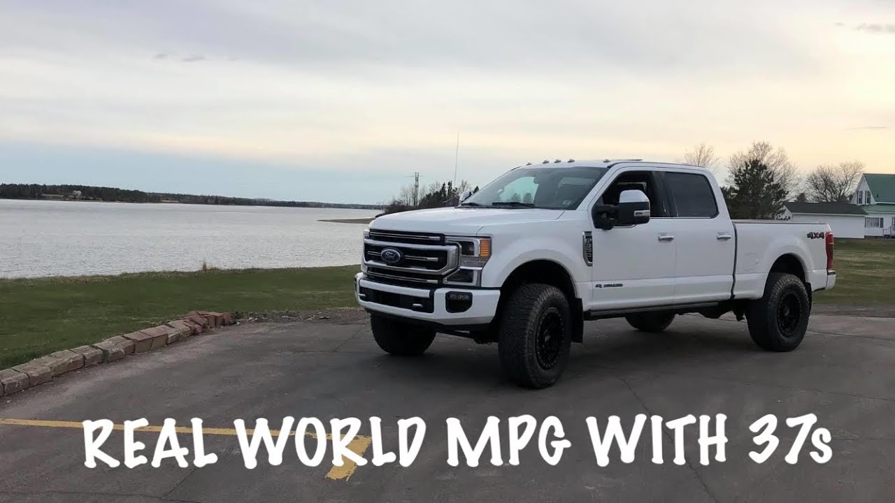 2020 SUPERDUTY POWERSTROKE MPG RESULTS ON 37s. I’M HAPPY!
