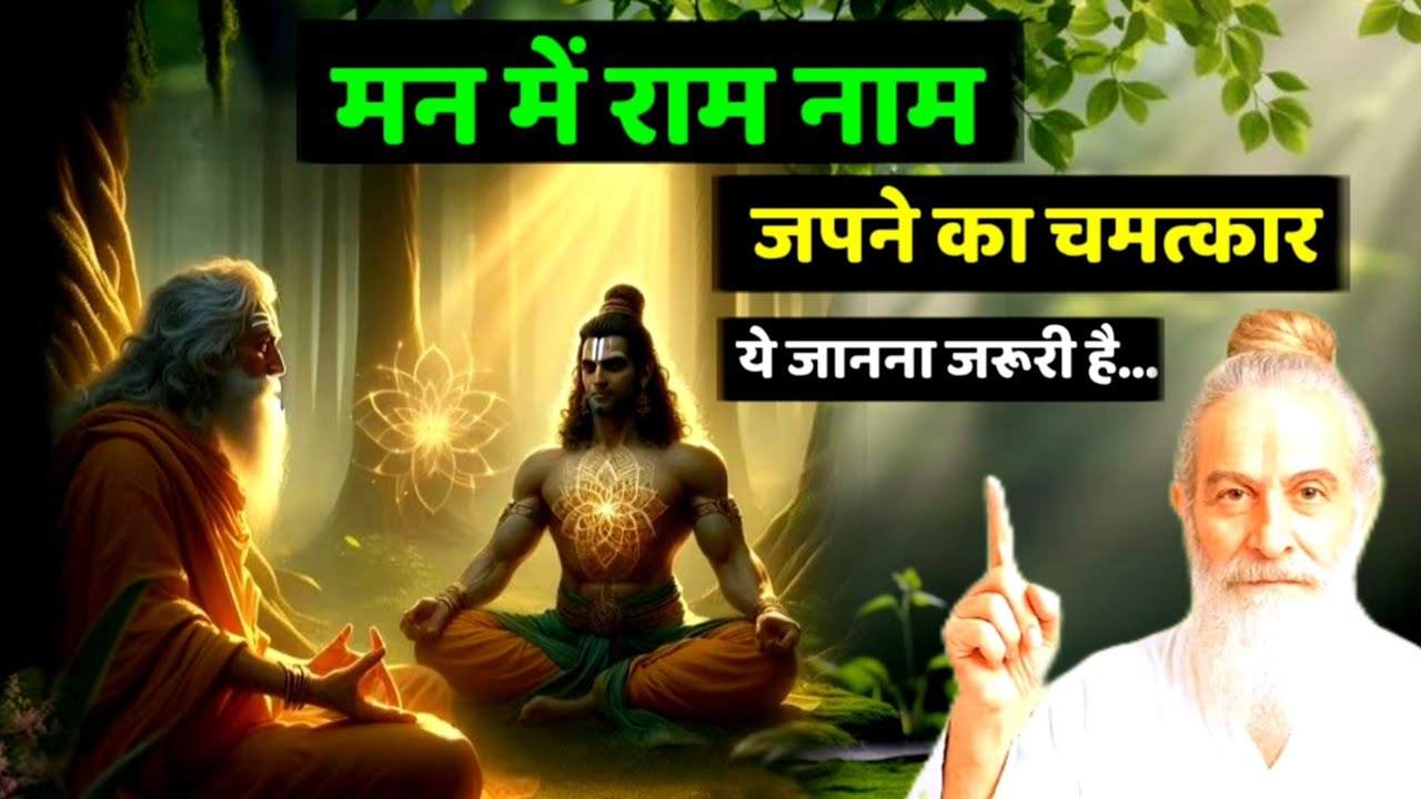 मन में राम नाम जपने का चमत्कार | Ram Naam Japa Benefits | Ram Bhakti Rahasya | Hanuman Vachan