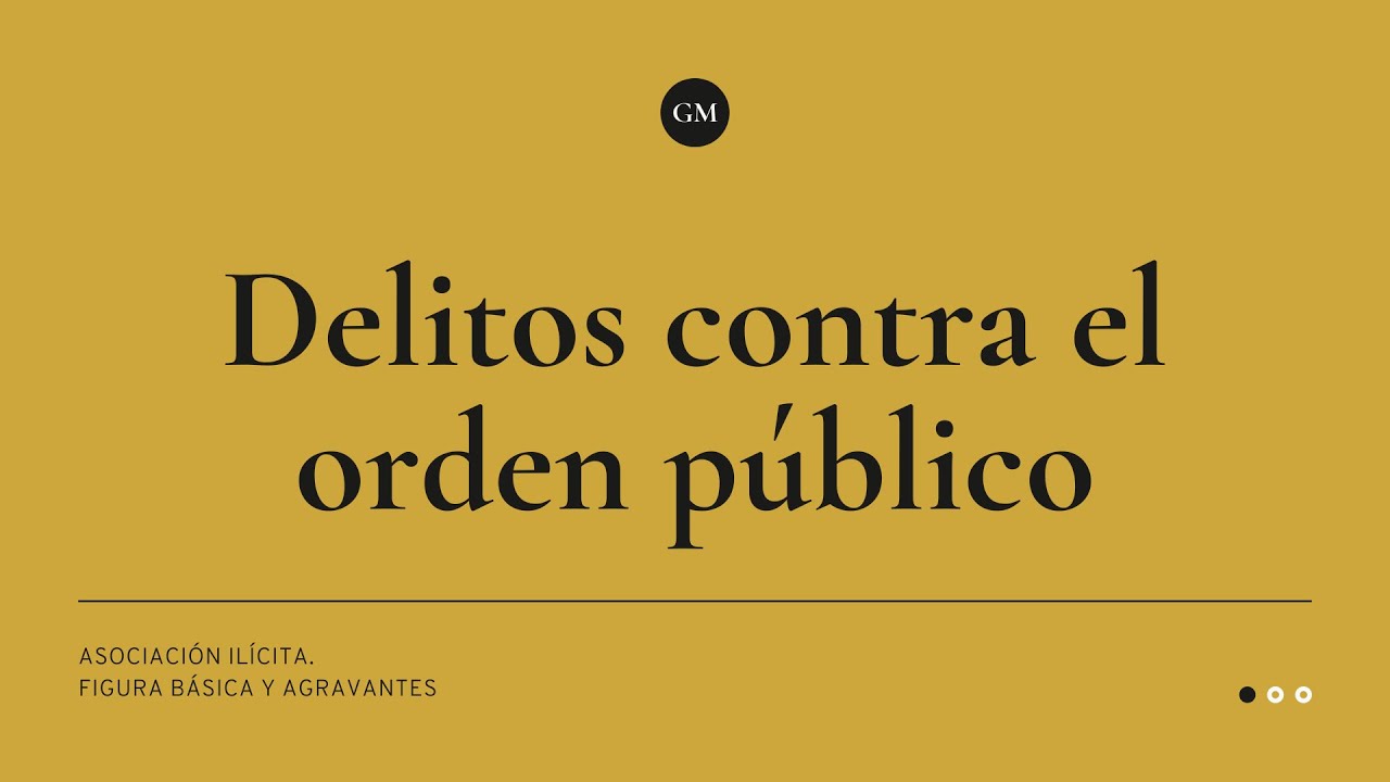 Asociación ilícita  Figura básica y agravantes