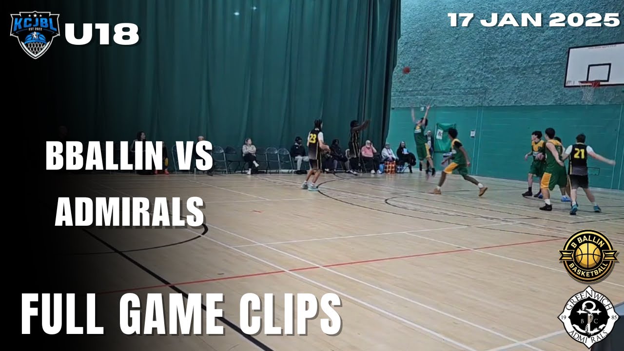 Tunbridge Wells BBallin VS Greenwich Admirals | U18 KCJBL