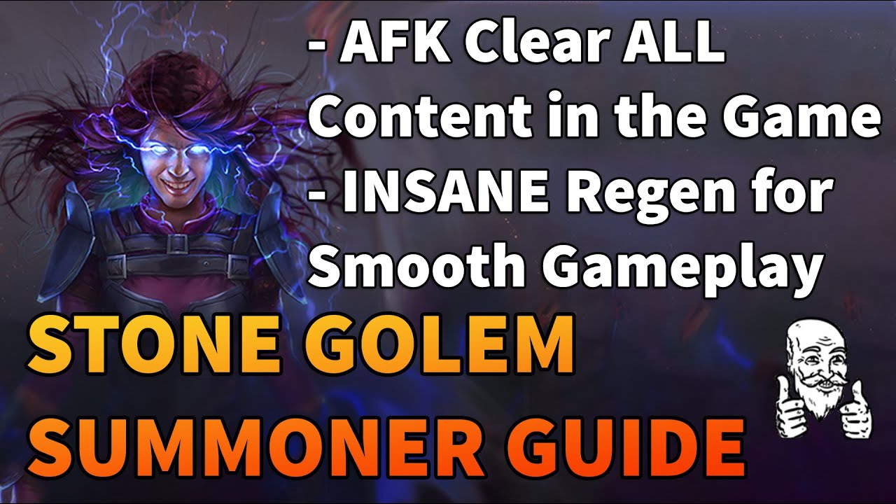 STONE GOLEM SUMMONER - AFK ALL Content In The Game?! - Path of Exile 3.11 Harvest